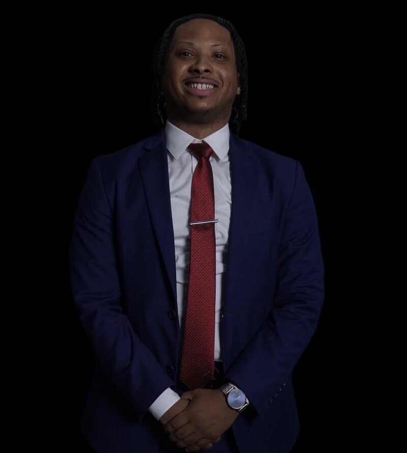 Studio portrait of EBM Marketing&rsquo;s founder and chief executive